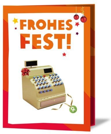 OxfamUnverpackt Spenden-Geschenk "Existenzgründung für Frauen" (Weihnachtskarte mit Magnet)