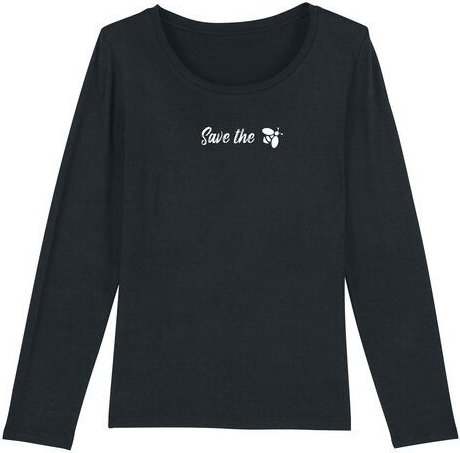 Human Family Bio Damen Longsleeve Shirt - Joker "Save the Bees" in 3 Farben