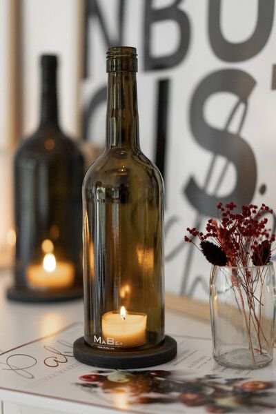 MaBe Weinflaschen WINDLICHT - handgefertigt in Aschaffenburg