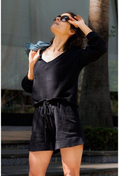 Thumbnail - Hutch&Putch Musselin-Shorts "Xenia"