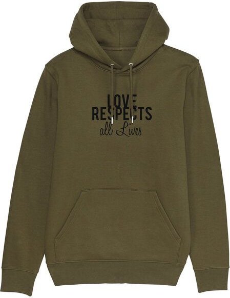 Human Family Bio Unisex Hoodie "Love - Respects"