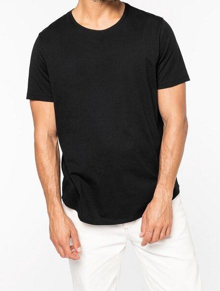 YTWOO Herren-T-Shirt mit abgerundetem Saum aus 100% nachhaltiger Bio-Baumwolle