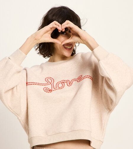 LANIUS Statementsweatshirt (GOTS) aus Bio-Baumwolle