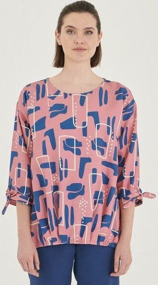 ORGANICATION 3/4-Arm Bluse aus TENCEL Lyocell mit Allover-Print