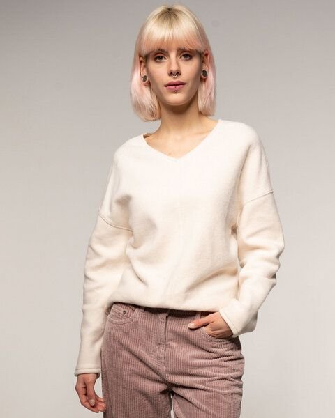 Alma & Lovis Kuscheliger Teddy-Sweater aus Organic Cotton | Teddy V-Neck