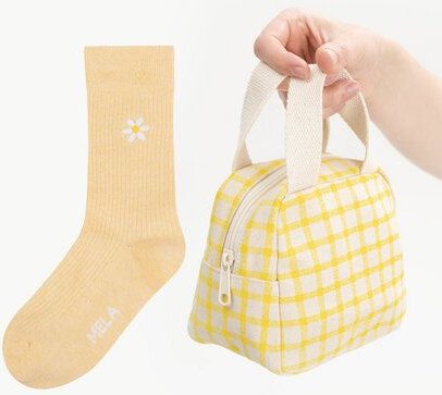 MELA Organizer Tasche klein SHAILA + Daisy Socken Bundle