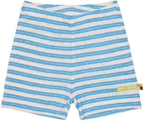 loud + proud Babys & Kinder Short Ringel mit Leinen, GOTS-zertifiziert