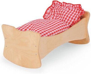 Bätz Holzspielwaren Wundeschönes Puppenbett, Puppenwiege mit Bettzeug - Einfach toll für die Kleinen