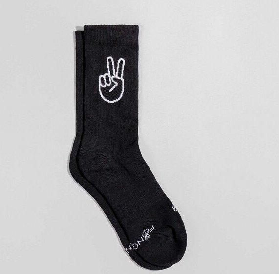 Fyngers Tennissocke aus Biobaumwolle - Style Peace - Fair Trade Made in Portugal