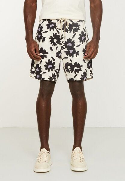 Thumbnail - Herren Shorts aus Ecovero Leinen Mix - CURRY BLOOM - recolution