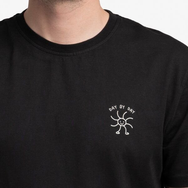 Natural Vibes T-Shirt Day by Day Bio GOTS | Bio T-Shirt | Schwarzes T-Shirt | Herren T-Shirt |