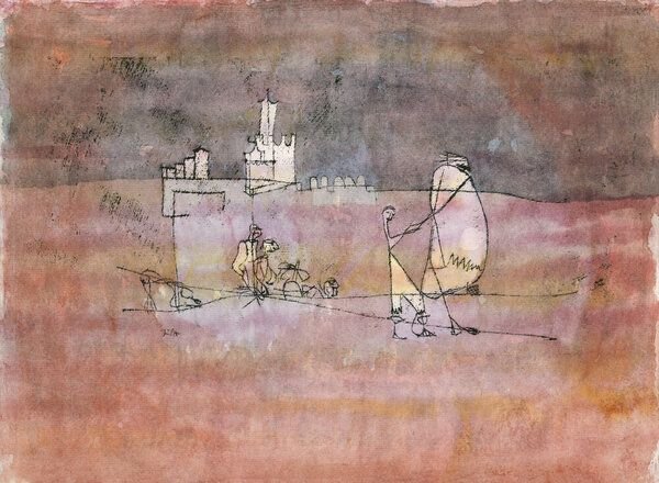Photocircle Poster / Leinwandbild - Paul Klee: Episode vor einer arabischen Stadt