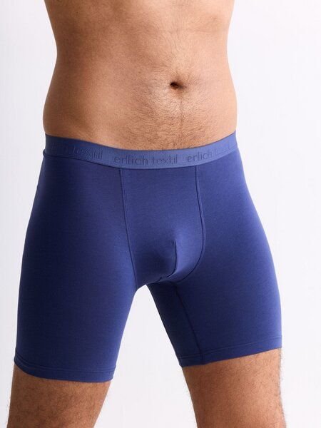 erlich textil Casual Cotton lange Pants, enge lange Boxershorts aus Bio-Baumwolle, made in Europe