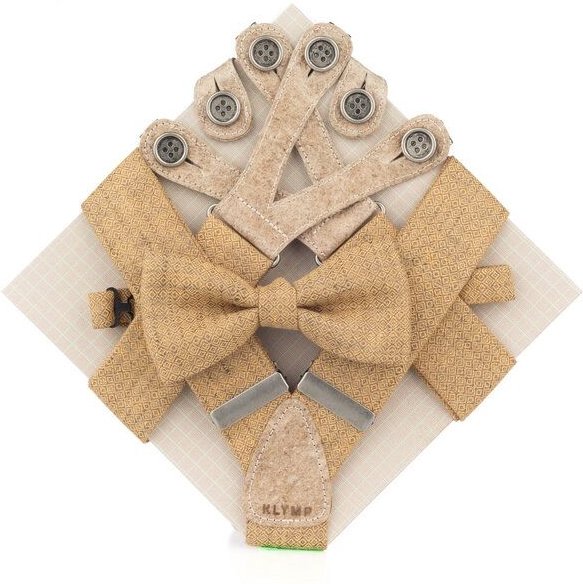 klYmp Hosenträger + Fliege Leinen Vegan