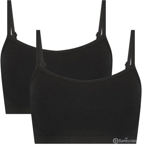 Thumbnail - Bamboo Basics Nahtloser BH ELLE ( 2er Pack, schwarz)