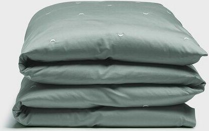 Yumeko Kinderbettwäsche Baumwollsatin Sea Green Moon