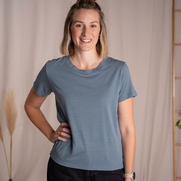 Vresh Clothing Veli - Crop T-Shirt aus Tencel-Mix