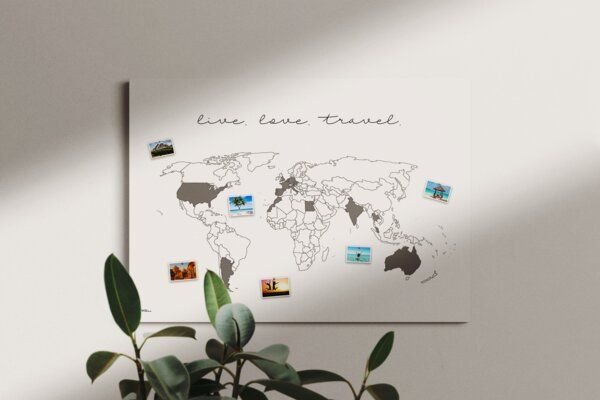 meine-weltkarte Weltkarte live.love.travel nachhaltig & handemade in Germany