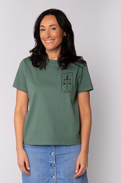 watapparel T-Shirt Frauen Tarot Justice