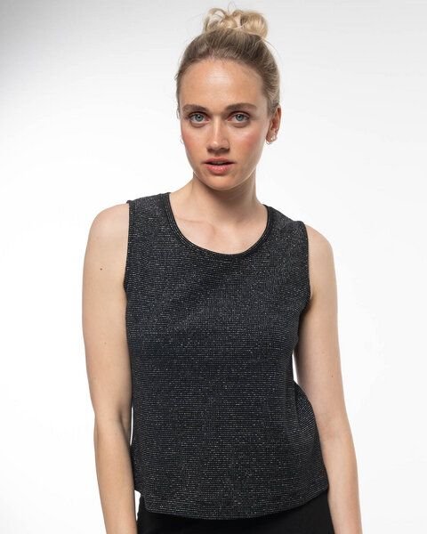 Alma & Lovis Edles Glitzer-Top in Waffelpiqué aus Organic Cotton | Pearl Top