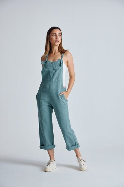 Flax and Loom Leinen Latzhose Mary Lou