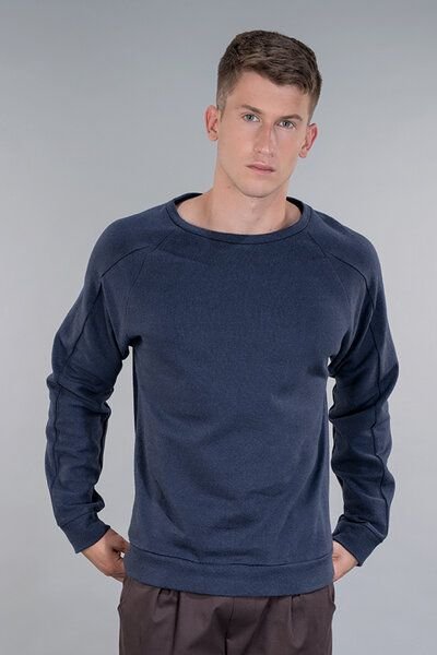 STRUNK Männerpullover "ALFAA" aus Bio-Baumwolle mit Raglanärmeln