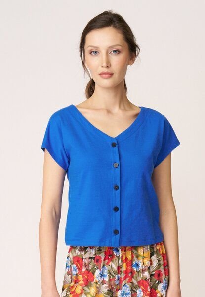 LANA Organic Shirt mit Knopfleiste, Modell Edda