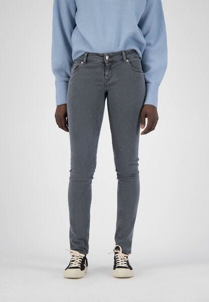 MUD Jeans Damen Jeans "Skinny Lilly - O3 Grey"