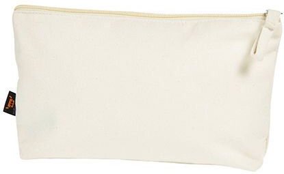 Halfar Kulturtasche aus Bio - Baumwolle mit Reisverschluss Vegan 25 x 14 x 6 cm