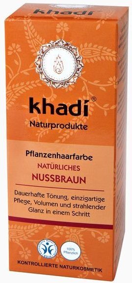 Khadi Pflanzenhaarfarbe Natürliches Nussbraun