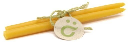 das ökolädchen Bienenwachskerzen Slim – 2er Set