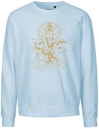 Peaces.bio - handbedruckte Biomode Bio Damen-Sweatshirt Loose Fit Ganesha