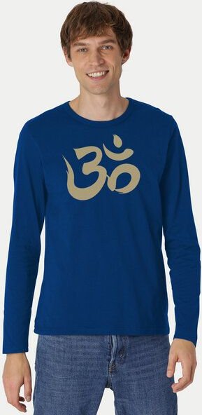 Peaces.bio - handbedruckte Biomode Bio-Herren-Langarmshirt "OM"