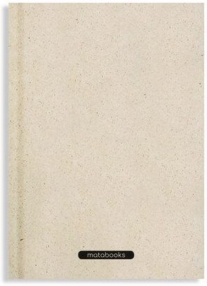 matabooks® Nachhaltiges A5 Notizbuch/Tagebuch/Skizzenbuch aus Graspapier – Jana