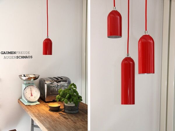 werkvoll by Lena Peter Upcycling Feuerlöscher Hängeleuchte FIRELIGHT rot