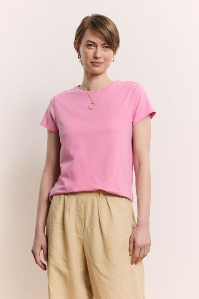 TRANQUILLO Kurzarm Rundhals Jerseyshirt Iiriis GOTS(1010017)