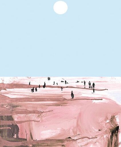 Photocircle Poster / Leinwandbild - Beach People