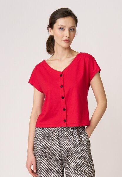 LANA Organic Shirt mit Knopfleiste, Modell Edda