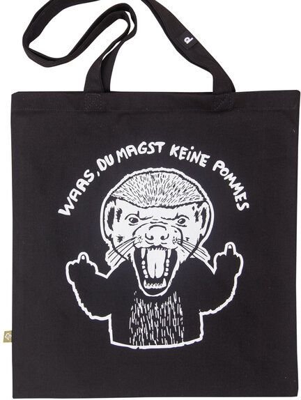 päfjes Honigdachs / du magst keine Pommes? - Feste Baumwolltasche 340