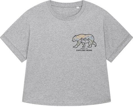 Thumbnail - watapparel Oversize T-Shirt Frauen Born to explore more