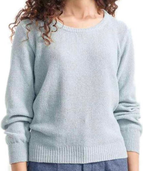 Rifò - Circular Fashion Made in Italy Recycelter Pullover für Frauen aus Denim-Baumwolle Grazia