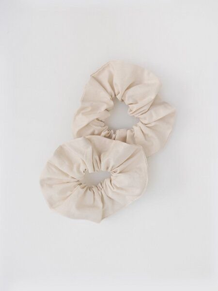 erlich textil Cotton Select Scrunchie im 2er Pack aus Bio-Baumwolle, made in Europe