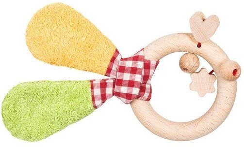 Efie Greifling grün/gelb, Holzring