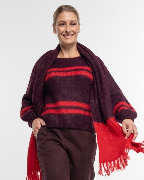 Alma & Lovis Flauschiger Strickschal aus gebrushter Alpakawolle | Brushed Scarf