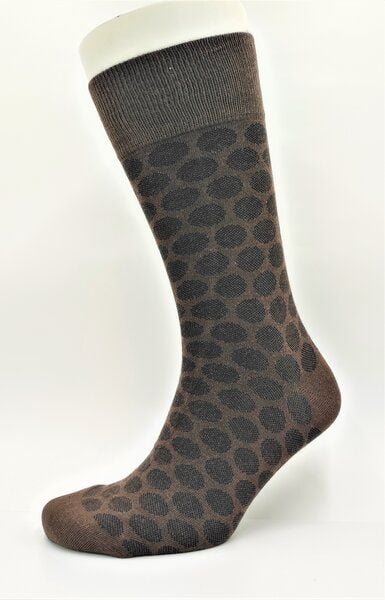 BLS Organic 3er Pack GOTS zertifiziert 98 % Bio-Baumwolle Polka Dot Pattern Herrensocken