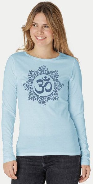 Peaces.bio - handbedruckte Biomode Bio-Damen-Langarmshirt classic OHM