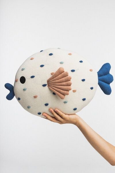 TRANQUILLO Kuscheltier BLOOPLY /KUGELFISCH groß (KUS867)