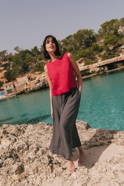 AmourLinen Langer Leinenrock Mona