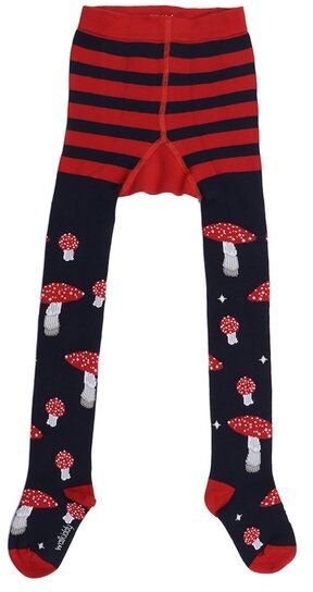 Baby Strumpfhose GOTS-zertifiziert aus Bio-Baumwolle blau mit Muster – Walkiddy