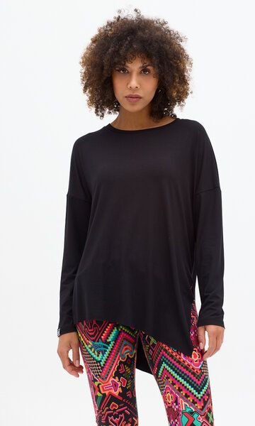 Thumbnail - Bluse Seki – Basic-Bluse mit langen Ärmeln – Boot-Ausschnitt – Viscose mit Elasthan – Fair produziert in Polen – KOKOwor...